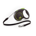 Smycz dla psa Flexi Black Design, linka XS zielony