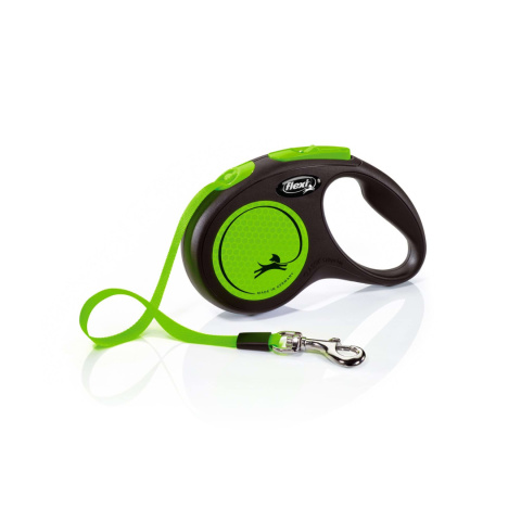 Smycz dla psa Flexi Classic Neon, taśma M zielony Smycz dla psa Flexi Classic Neon, taśma M zielony