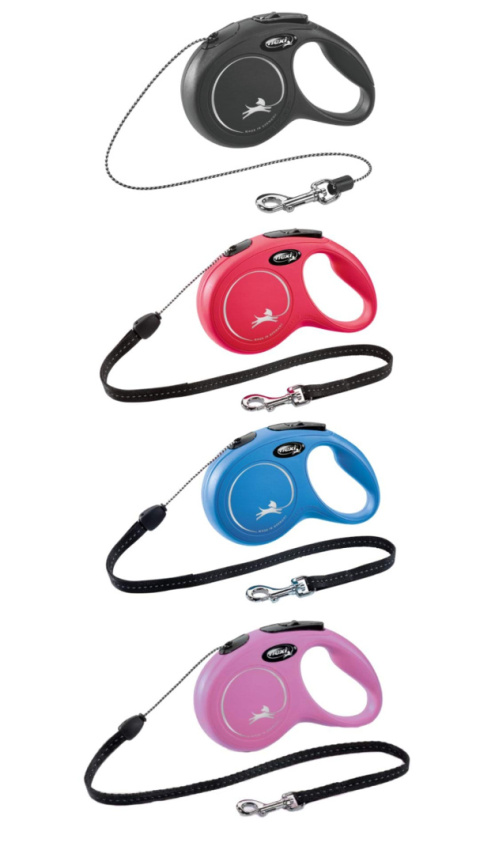 Smycz dla psa Flexi New Classic, linka S czerwony Smycz dla psa Flexi New Classic, linka S czerwony