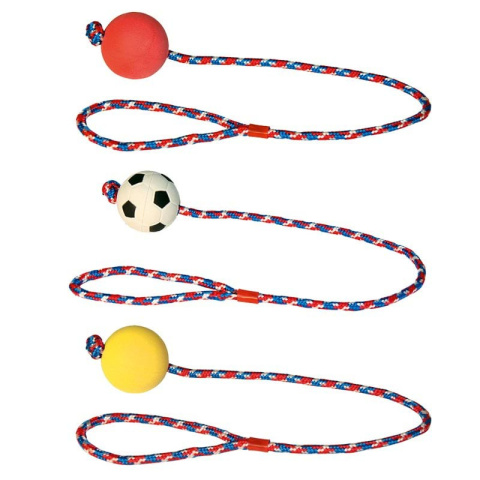Zabawka dla psa, piłka na lince, 6 cm/60 cm, Kerbl Zabawka dla psa, piłka na lince, 6 cm/60 cm, Kerbl