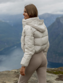 Krótka kurtka zimowa z kapturem Iseline